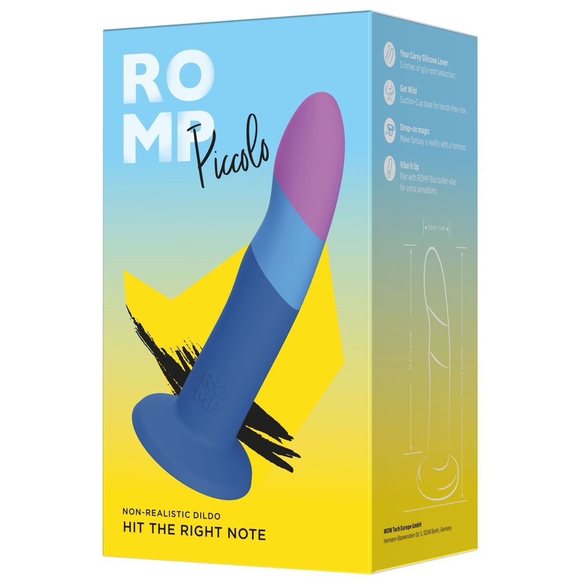 Дилдо ROMP Piccolo, фиолетовый