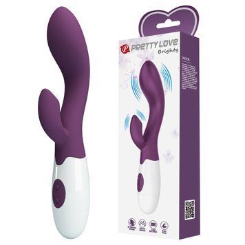 Вібратор-кролик Pretty Love Brighty Vibrator Dark Purple