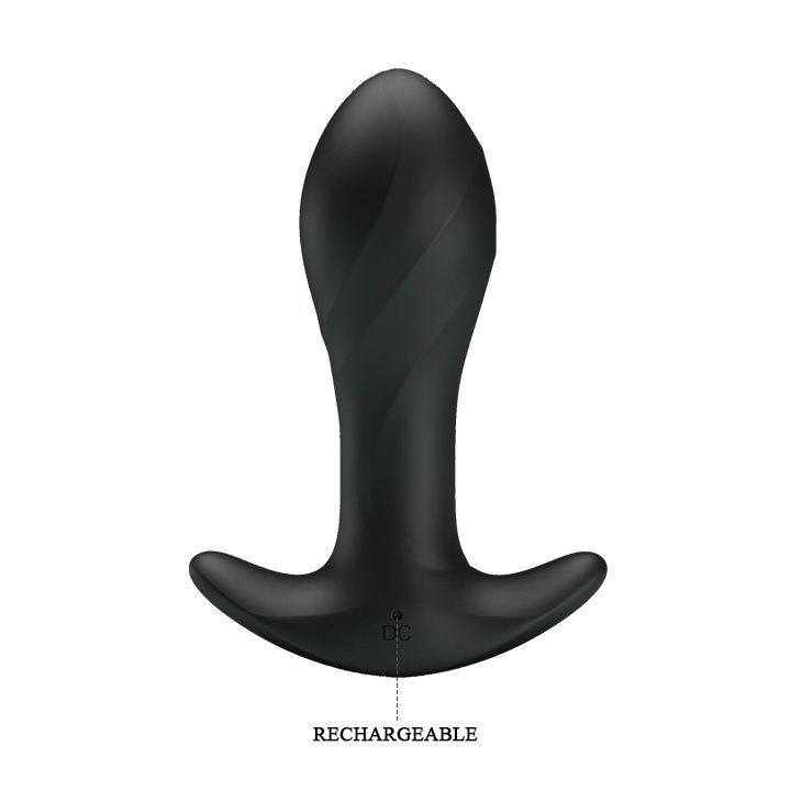 Анальна пробка Pretty Love Anal Plug Massager Black, 3,5 см