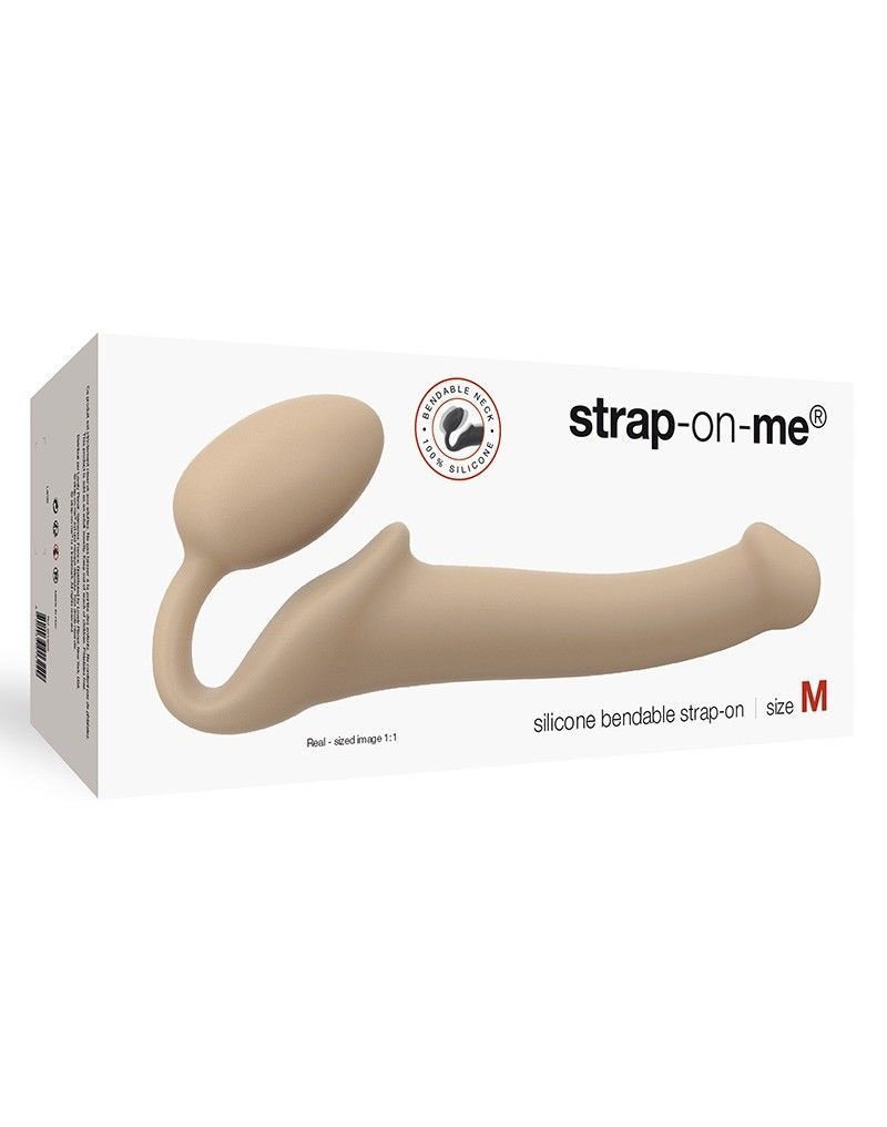 Безремневий страпон Strap-On-Me Flesh M, діаметр 3,3 см