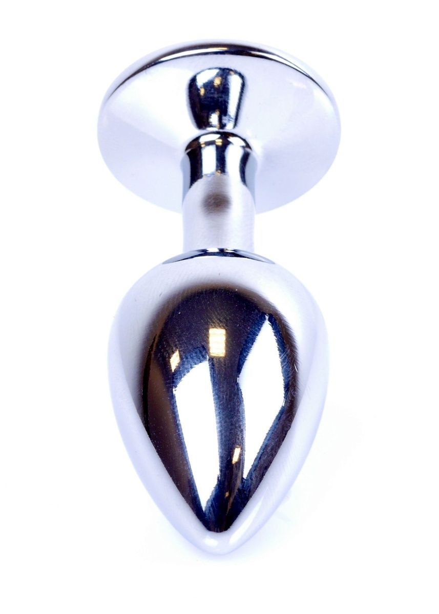 Анальная пробка Jewellery Silver Plug Purple d 2,7 см