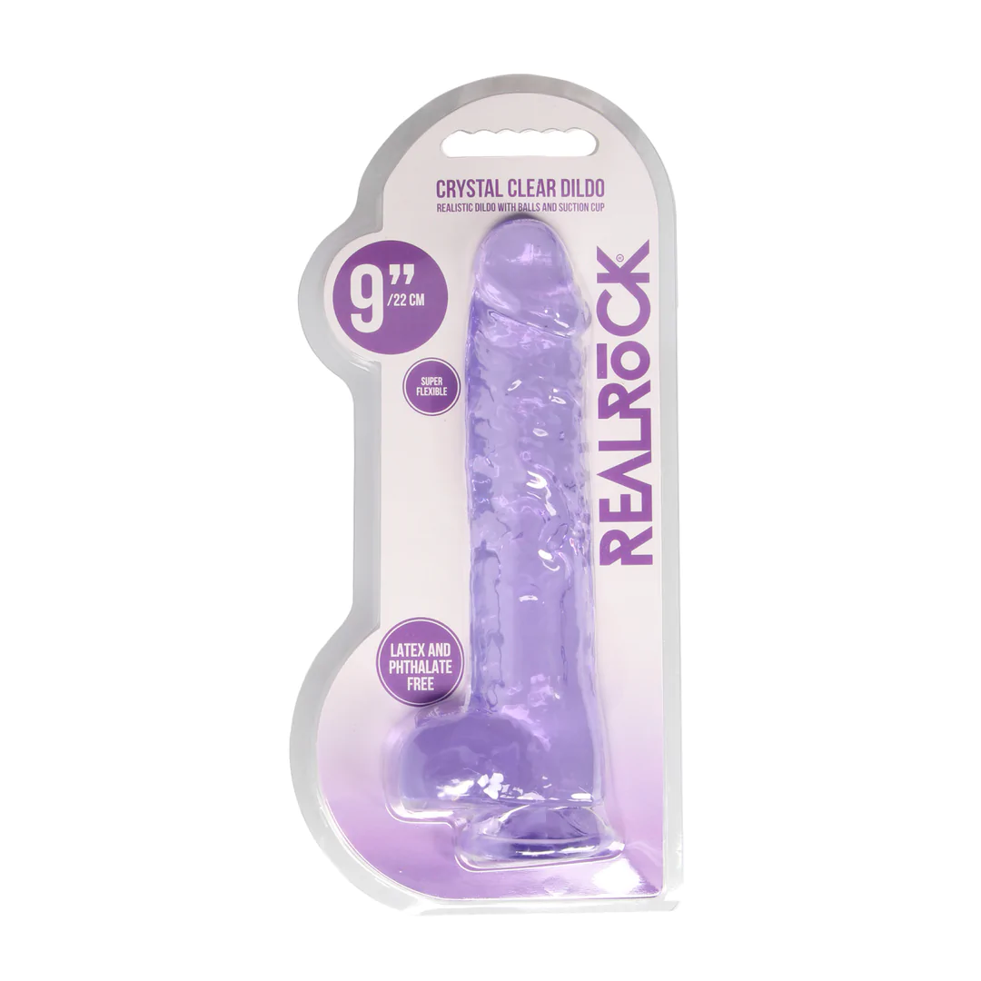 Фалоімітатор Realrock Dildo 9"/22 cm Purple