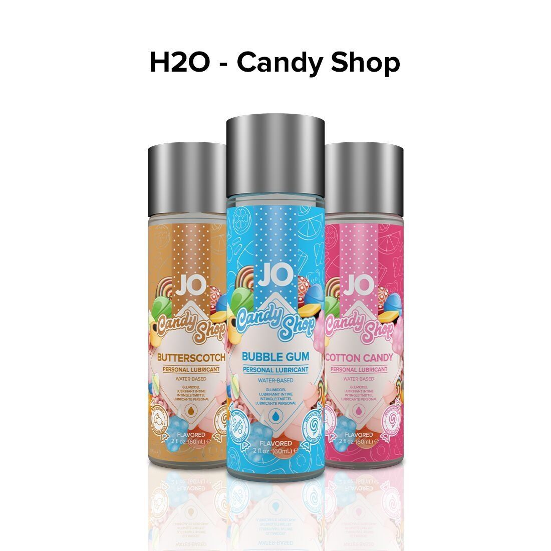 Лубрикант на водній основі JO H2O &mdash; Candy Shop &mdash; Butterscotch (60 мл) без цукру та парабенів