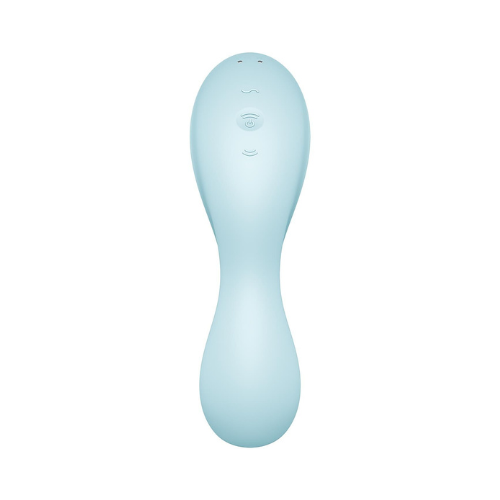 Вакуумний смарт-стимулятор із вібрацією Satisfyer Curvy Trinity 5 (Blue), керування зі смартфона