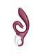 Вибратор-кролик Satisfyer Love Me Red, гибкий, отросток с тройным кончиком