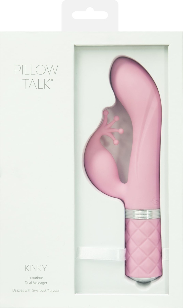 Вібратор-кролик Pillow Talk - Kinky Pink з кристалом Сваровські