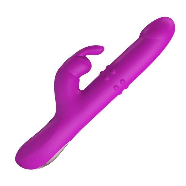 Вибратор-кролик со стимулирующими кольцами Pretty Love Reese Vibrator Purple
