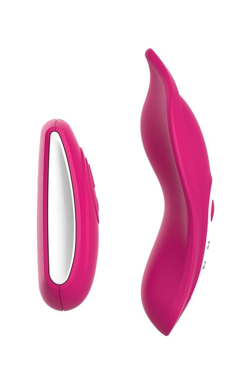 Вибратор в трусики Liebe Panty Vibe Recargable Cerise, нагрев до 39 &deg;C, пульт, трусики S-M в комплекте