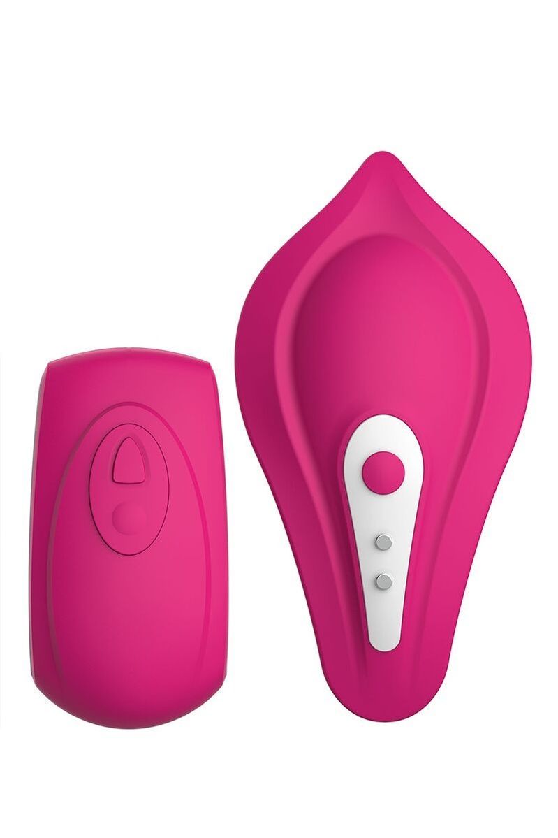 Вибратор в трусики Liebe Panty Vibe Recargable Cerise, нагрев до 39 &deg;C, пульт, трусики S-M в комплекте