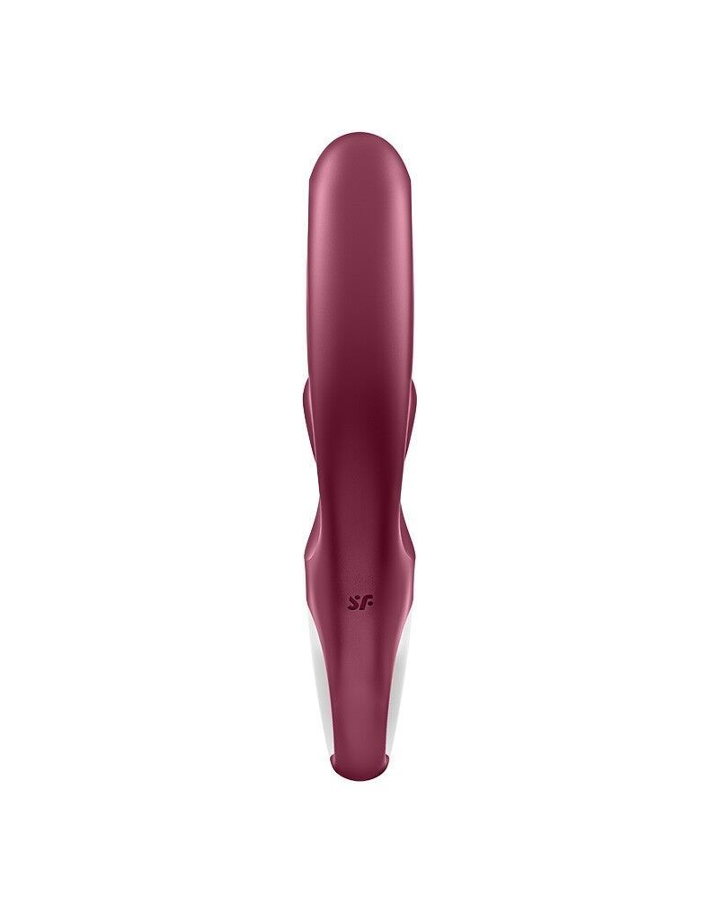 Вибратор-кролик Satisfyer Love Me Red, гибкий, отросток с тройным кончиком