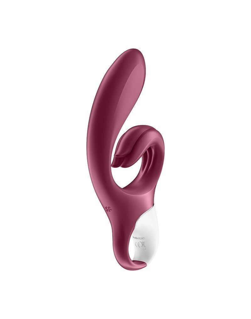 Вибратор-кролик Satisfyer Love Me Red, гибкий, отросток с тройным кончиком
