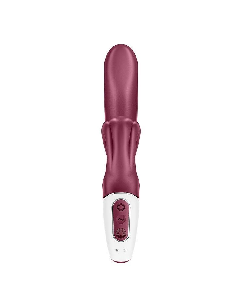 Вибратор-кролик Satisfyer Love Me Red, гибкий, отросток с тройным кончиком