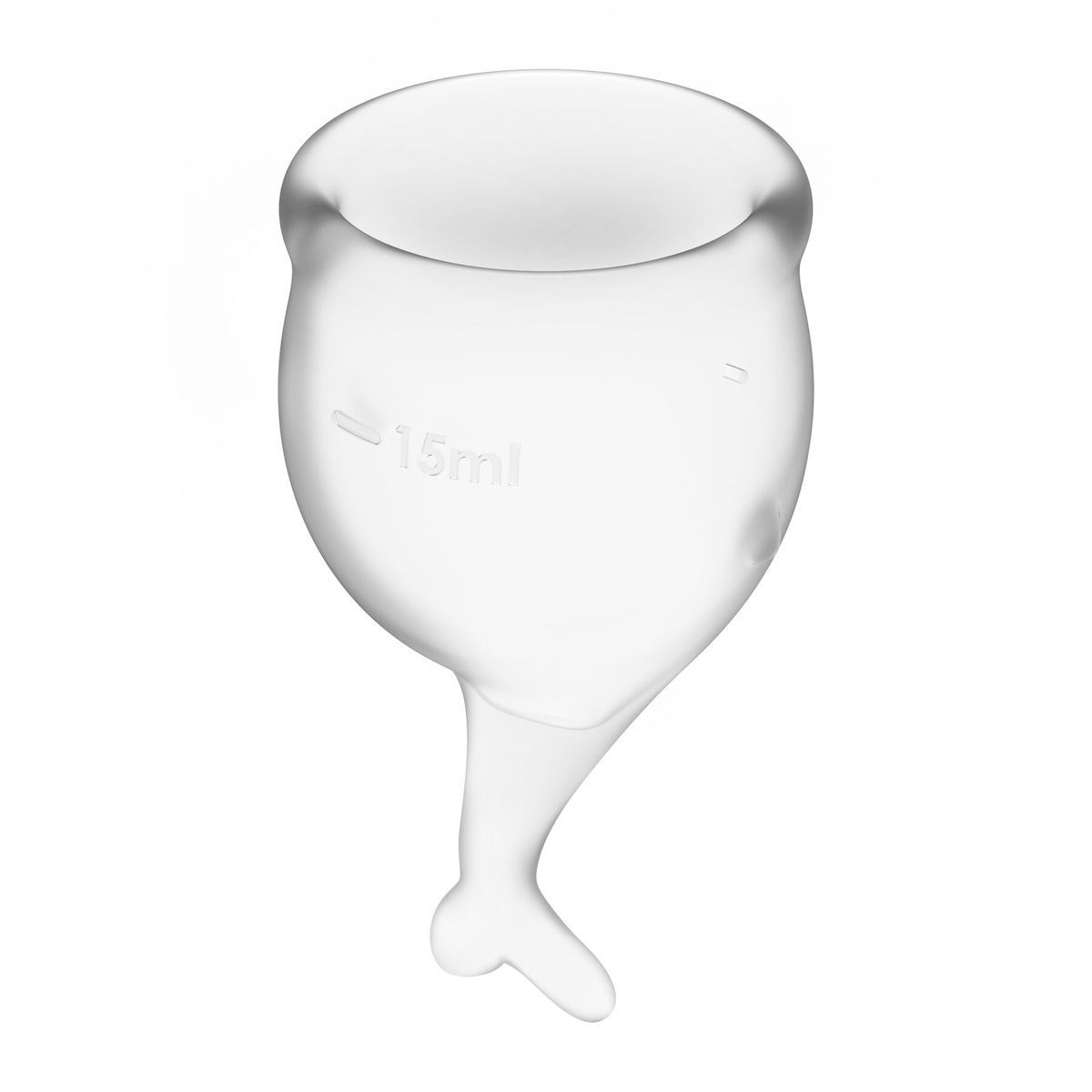 Менструальные чаши Satisfyer Feel Secure Transparent &ndash; ​​набор 15 мл и 20 мл + мешочек