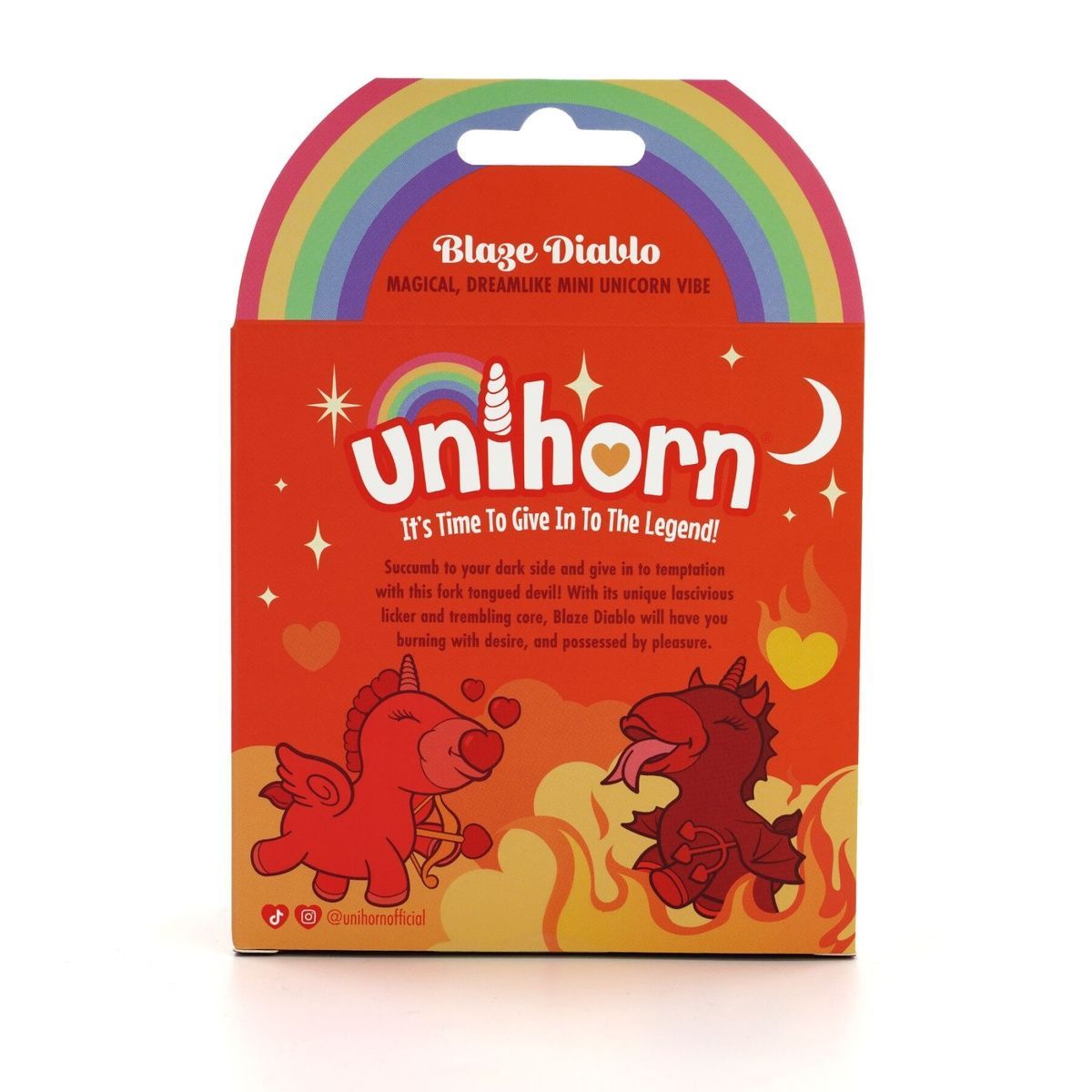 Вибратор-единорожка Unihorn &ndash; Blaze Diablo, ласкающий раздвоенный язычок