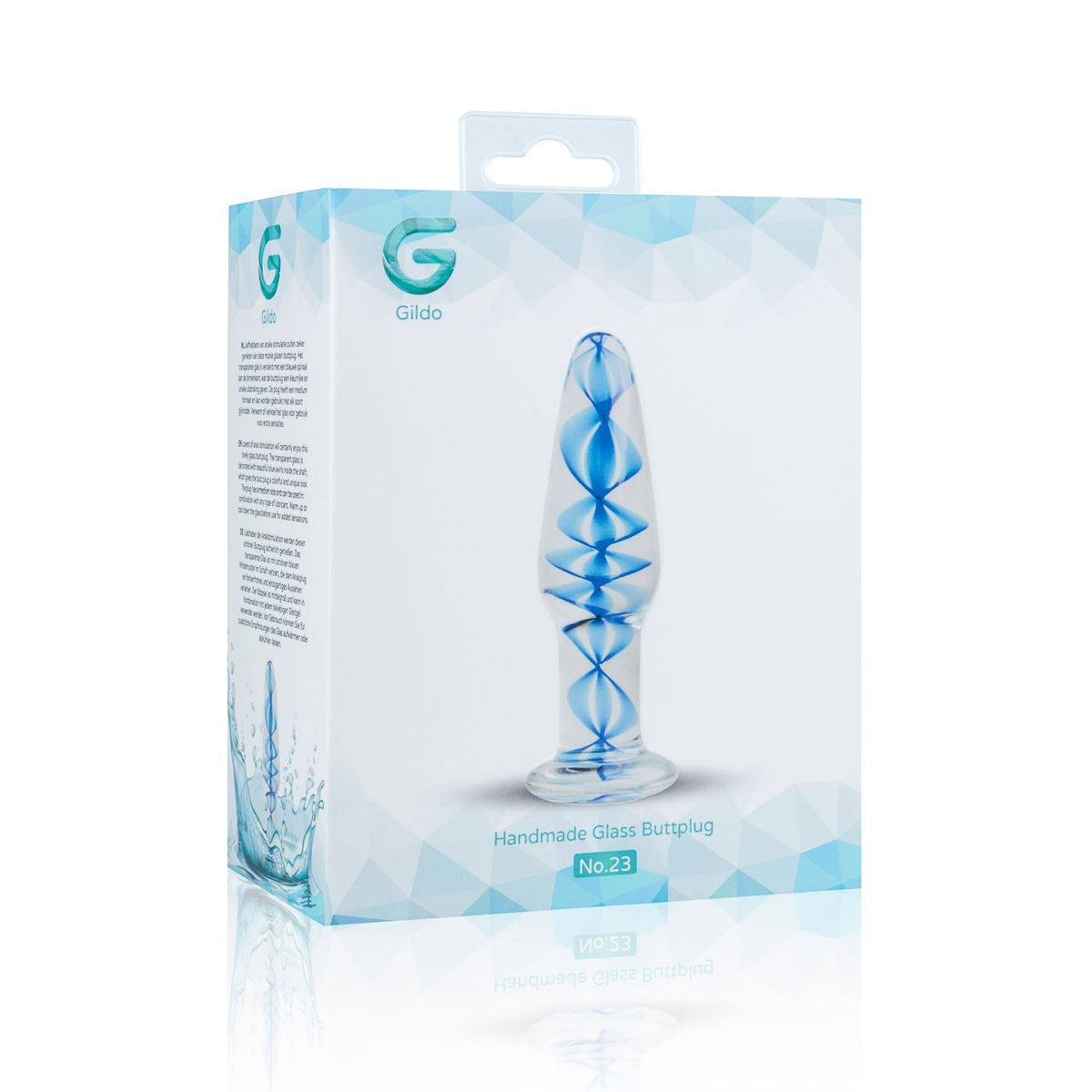 Скляна анальна пробка Gildo Glass Buttplug No. 23