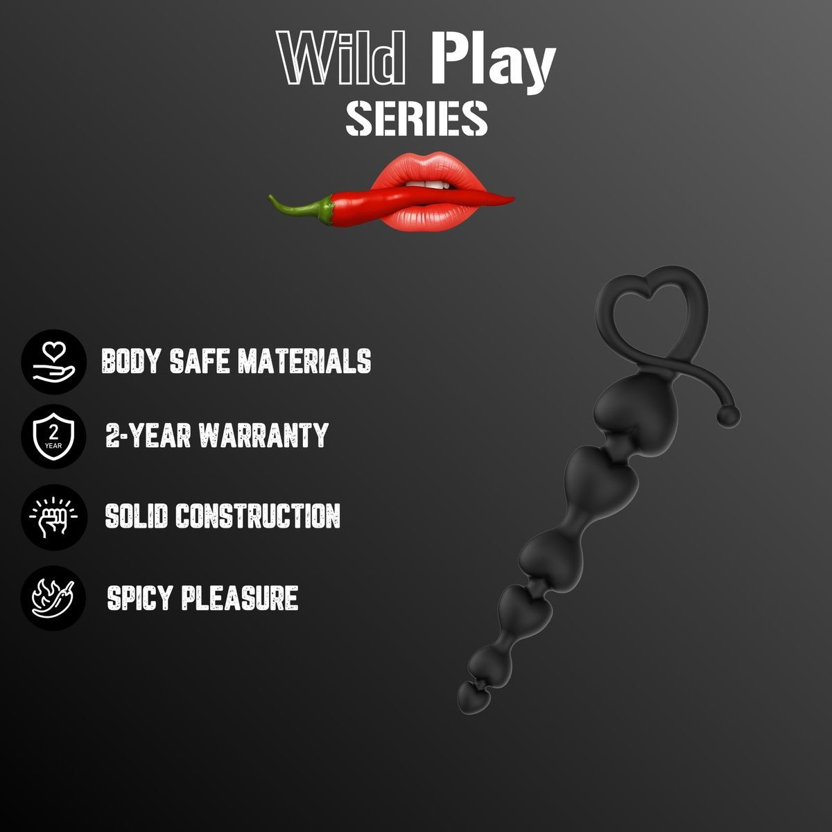 Анальная цепочка Erospace Wild Play Anal Beads C2