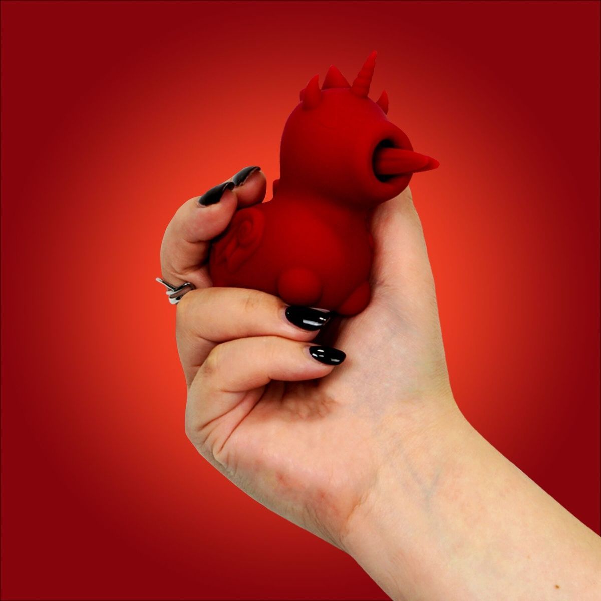 Вибратор-единорожка Unihorn &ndash; Blaze Diablo, ласкающий раздвоенный язычок