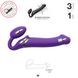 Безремінний страпон з вібрацією Strap-On-Me Vibrating Violet M, діаметр 3,3 см