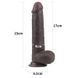 Фалоімітатор LoveToy Sliding-Skin Dual Layer Dong 9" Black