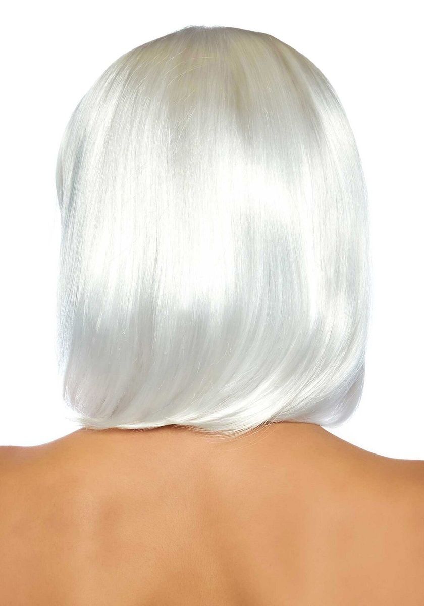 Светящийся в темноте парик Leg Avenue Pearl short natural bob wig White, короткий, жемчужный, 33 см
