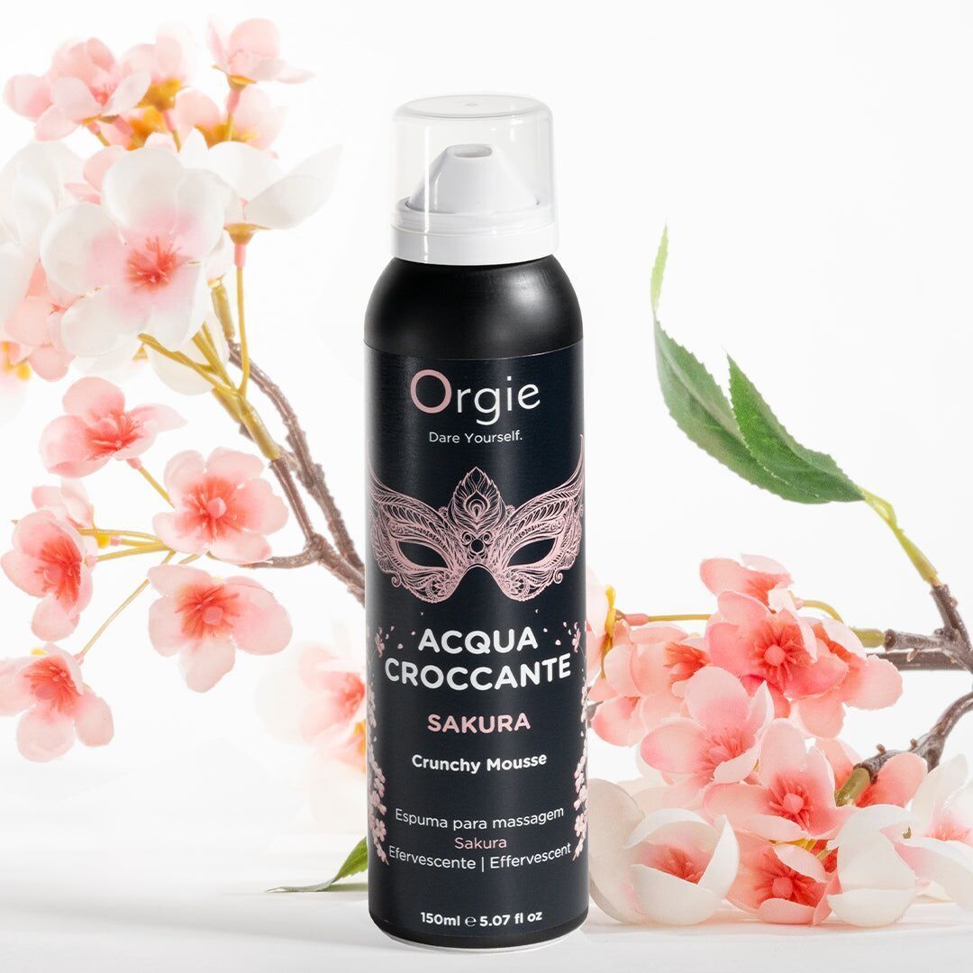 Масажна пінка Orgie &ndash; Acqua Croccante Sakura (150 мл), ефект бульбашок, що лопаються
