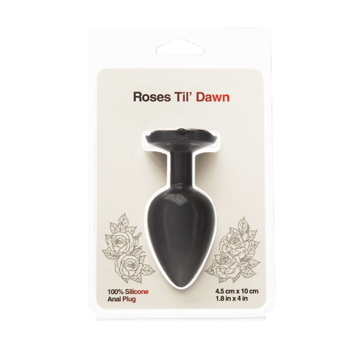 Анальная пробка BMS Roses Til&rsquo; Dawn Silicone Anal Plug Large