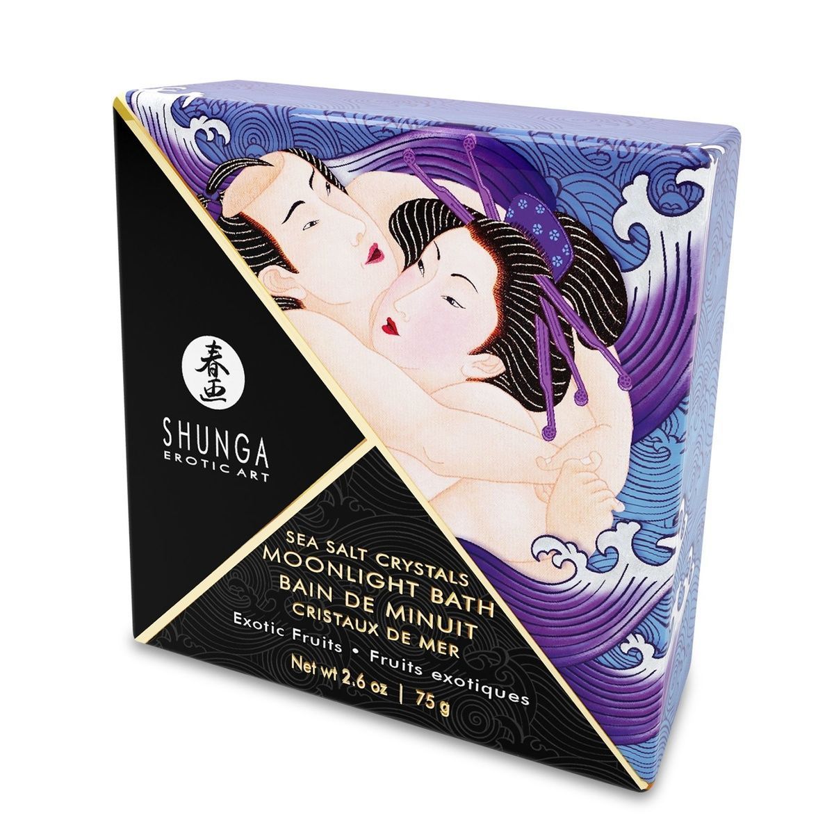 Соль для ванны Shunga Moonlight Bath &ndash; Exotic Fruits (75 г), соль Мертвого моря, аромамасла