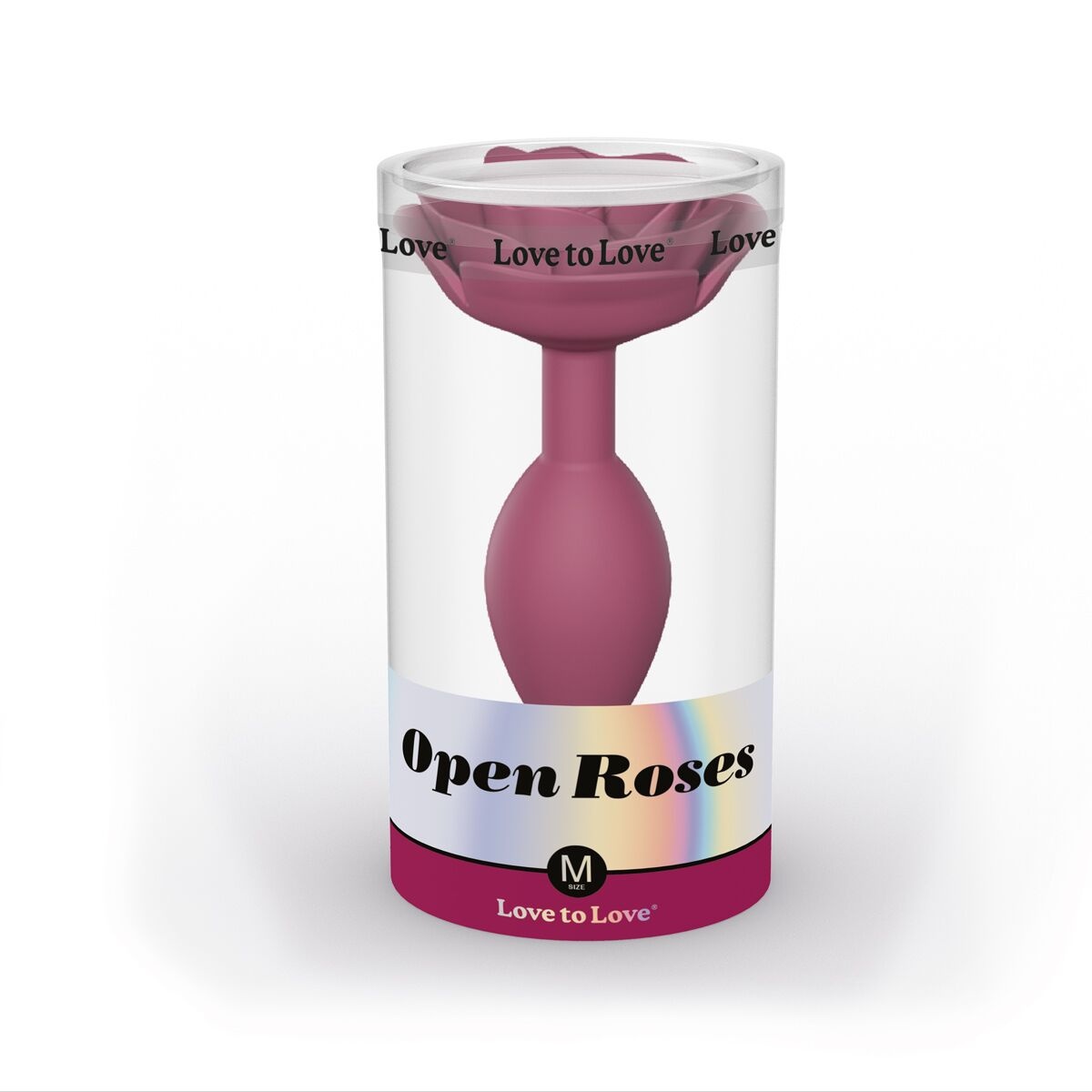 Силіконова анальна пробка Love To Love OPEN ROSES, M - PLUM STAR