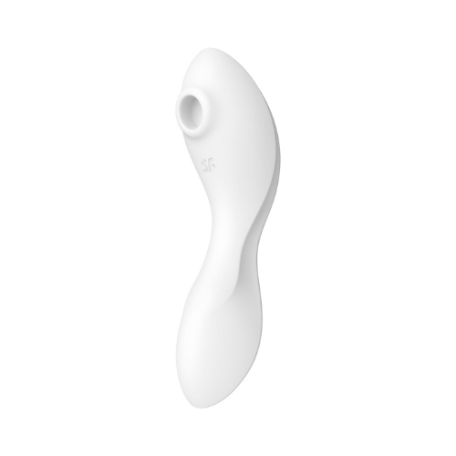 Вакуумный смарт-стимулятор с вибрацией Satisfyer Curvy Trinity 5 (White), управление со смартфона