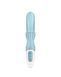 Вибратор-кролик Satisfyer Love Me Blue, гибкий, отросток с тройным кончиком