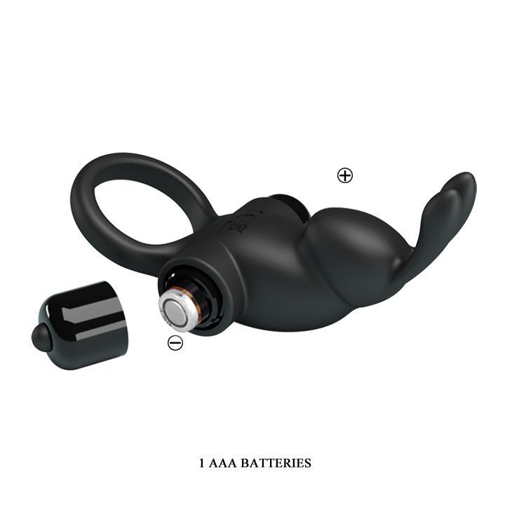 Ерекційне кільце з вібрацією Pretty Love Vibrant Penis Ring I Black