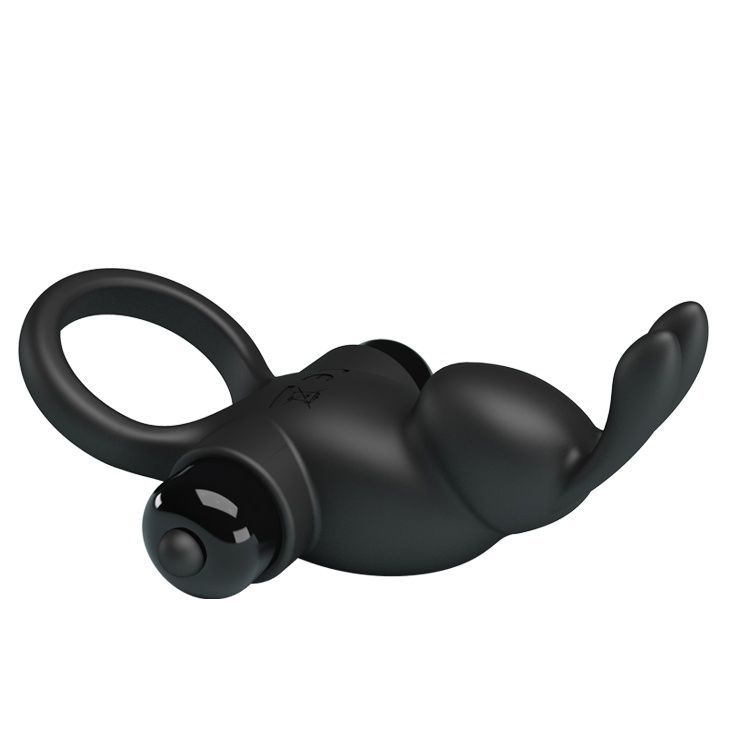 Ерекційне кільце з вібрацією Pretty Love Vibrant Penis Ring I Black