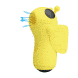 Вакуумний вібростимулятор клітора Pretty Love Magic Bee Stimulator Yellow