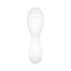 Вакуумный смарт-стимулятор с вибрацией Satisfyer Curvy Trinity 5 (White), управление со смартфона