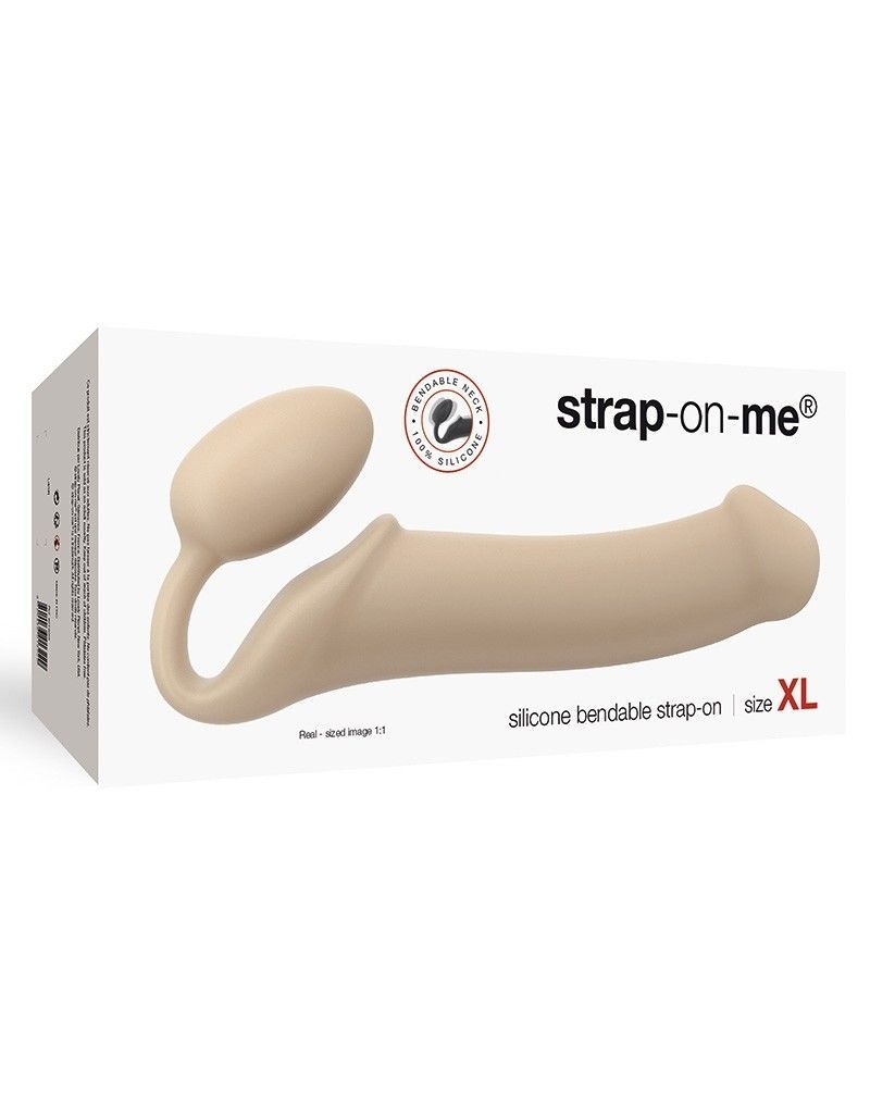 Безремневий страпон Strap-On-Me Flesh XL, діаметр 4,5 см