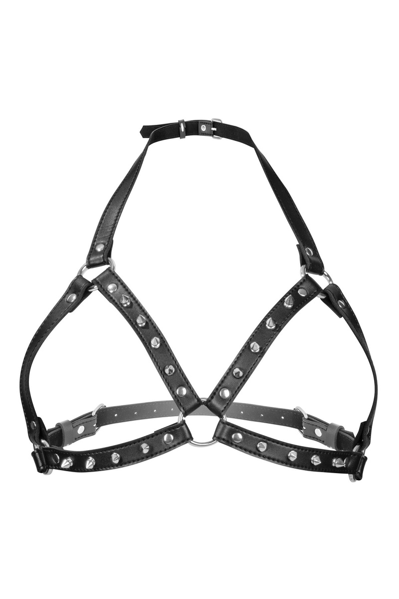 Портупея с металлическими шипами Fetish Tentation Sexy Adjustable Chest Harness