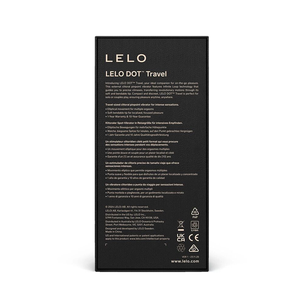 Кліторальний вібратор LELO DOT Travel Pink