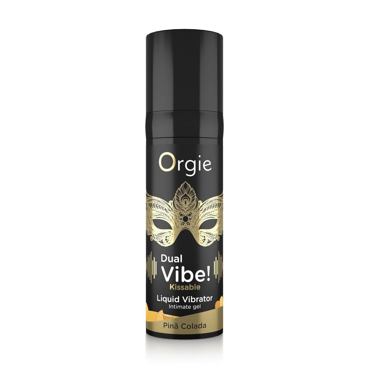 Рідкий вібратор Orgie Dual Vibe! Pina Colada Kissable Liquid Vibrator, 15 мл