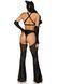 Эротический костюм кошечки-госпожи Leg Avenue Mistress Kitty, перчатки, комбинезон, маска, XS