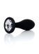 Анальна пробка Jewellery Silicone Black Plug L Clear