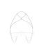 Украшение на тело Obsessive Lustique White harness bra S/M/L