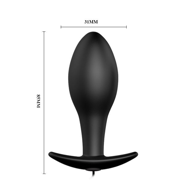 Анальна пробка Pretty Love Special Anal Stimulation Vibrating Butt Plug Black - 3,1 см