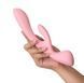 Двосторонній вібратор-кролик Satisfyer Triple Oh Pink, 3 мотори, руків&rsquo;я-масажер