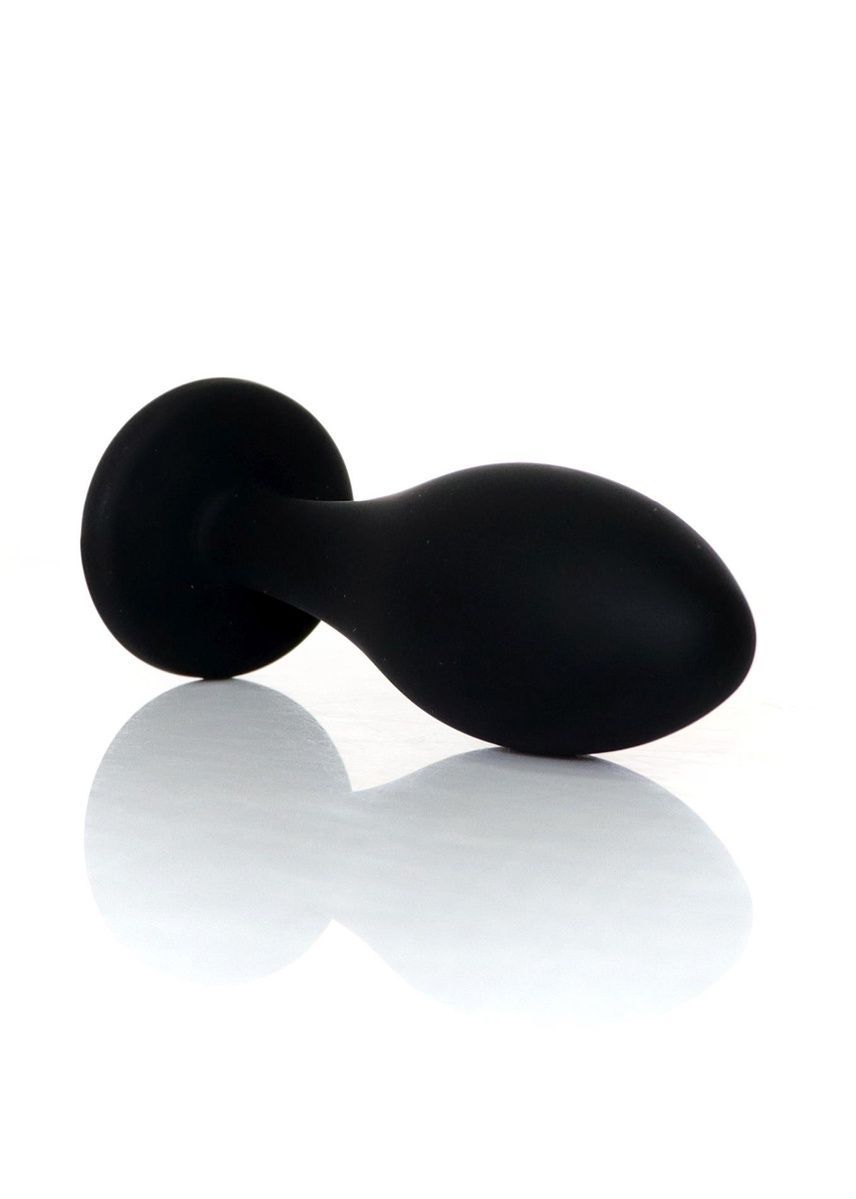 Анальна пробка Jewellery Silicone Black Plug L Clear