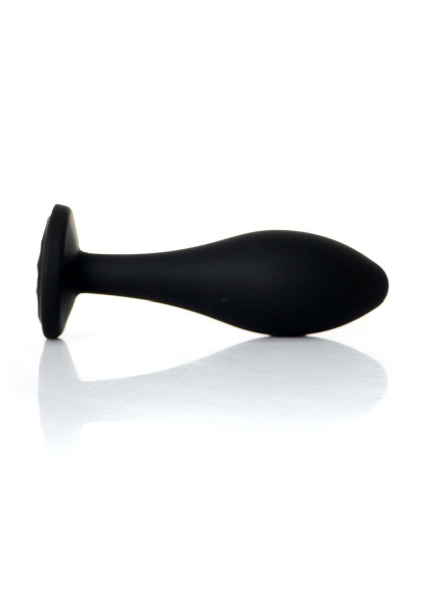 Анальна пробка Jewellery Silicone Black Plug L Clear