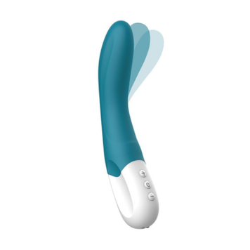 Вибратор точки G Liebe Bend It Rechargeable Ocean Blue, 10 режимов, очень мощный, гибкий ствол