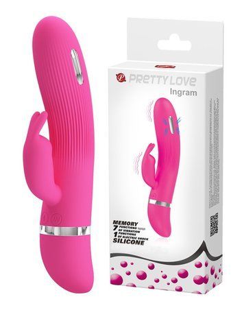 Вібратор-кролик Pretty Love Ingram Vibrator Pink