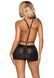 Платье с открытой грудью Leg Avenue Wet look open cup mini dress One size Black