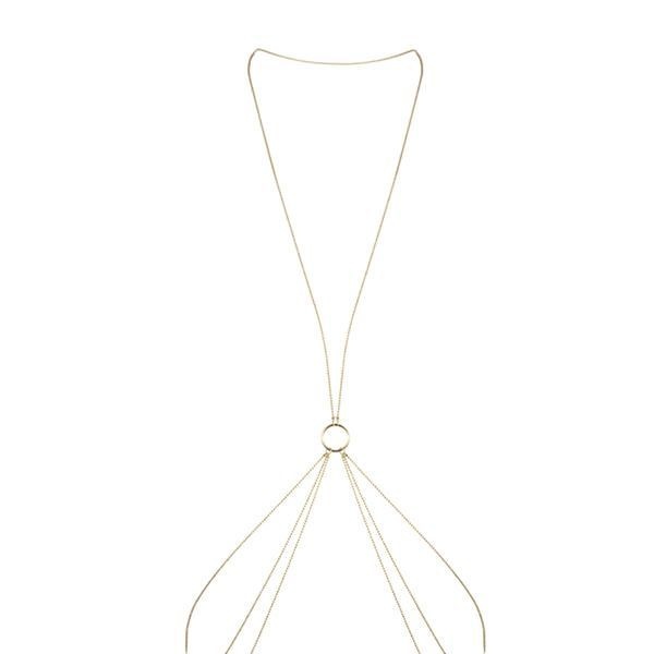 Цепочка для тела Bijoux Indiscrets Magnifique 8 Body Chain - Gold, украшение для тела