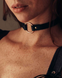 Чокер з екошкіри Bijoux Indiscrets Maze &ndash; Single Choker Black